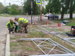 В Брянке планомерно ведутся работы по улучшению ситуации на дорогах.