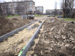В микрорайоне №4 начались работы по созданию безопасной пешеходной инфраструктуры.