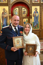 Любовь, благословлённая небом: в Брянке казаки освятили семейный союз